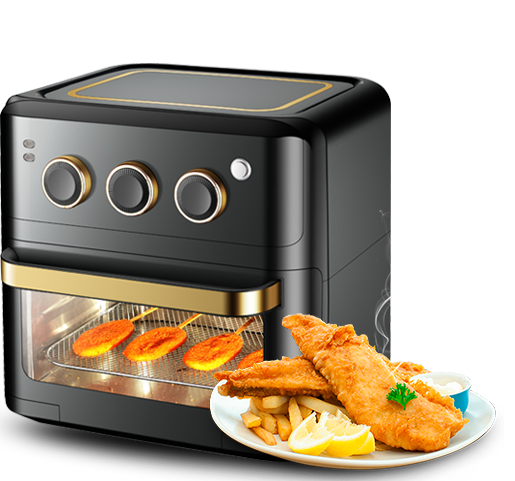 DH-802 STOR 15L SYNLIG AIR FRYER UGN TOAST BAKE ELECTRIC MULTIFUNCTION BROSTER UGN